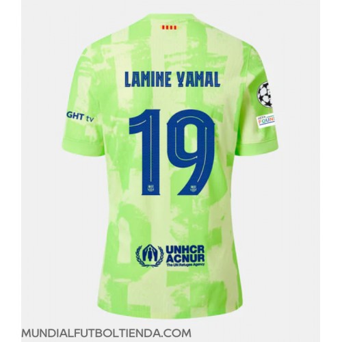 Camiseta Barcelona Lamine Yamal #19 Tercera Equipación Replica 2024-25 mangas cortas